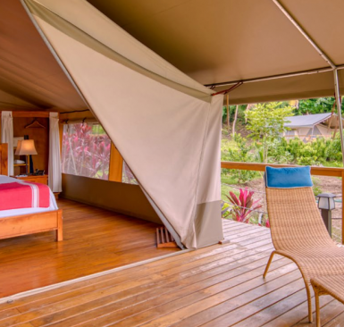 Auto-ruta aventura y glamping en Costa Rica